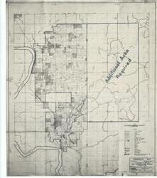 ["This map, titled CAC_CC_053_4_0000_1_110, is an ownership map produced by the U.S. Department of Agriculture, Soil Conservation Service. It illustrates a campsite and indicates a requirement for additional area.  Dimensions: Not specified in the data."]