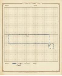 ["Create a concise and logical summary using the title CAC_CC_053_4_0000_1_143 and the text: Three hand-drawn maps and a handwritten note depicting the reasoning behind the plan, separated from Outsized Resource, PO (n.d.).  Dimensions: Not specified."]