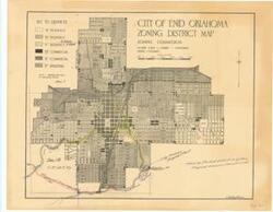 ["Create a concise and logical summary using the title Site Map by the Zoning Commission and the text in the summary.  This site map, prepared by the Zoning Commission, illustrates key features such as Boggy Creek, a Proposed Drainage Ditch, the City Sewage Disposal Plant, and a proposed cut-off. It highlights the flooded district in yellow and the proposed diversion channel in red, while being associated with the 73rd Congress, OK, Flood Control Projects, and Enid.  Dimensions: Not specified."]