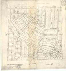["Create a concise and logical summary: This site plan, created by R.W. Thomas, measures 22 1/4 inches by 23 1/4 inches."]