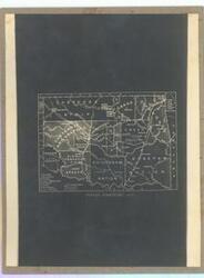 ["Historical map depicting land ownership by different Native American Tribes. Dimensions: 10 5/8 x 8 3/4."]
