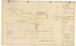 ["Site Plan by the War Department, Construction Division: This plan illustrates county lines, various acreages (sold, owned, leased), city lines, waterlines, and reservation lines. Dimensions: 16 1/2 x 22 1/4."]