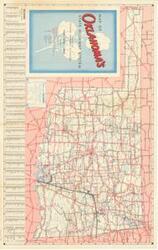 ["A concise and logical summary: This is a road and tourist map produced by the Oklahoma State Highway Commission, illustrating highways, roads, and tourist destinations. Dimensions: 21 3/8 x 33 3/4"]