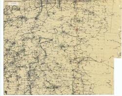 ["Create a concise and logical summary using the title from the TITLE column and the text in the summary: This is a coverage map by the Federal Power Commission, serving as Exhibit H in the Prospectus: U.S. Navy Hospital at Ponca City, Oklahoma. It was removed from the Elmer Thomas Collection's Outsized Materials in the Ponca City (1943) Projects Files. Dimensions: 17 1/8 x 21 1/2."]
