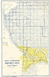 ["Detail map by Tom Meagher and H.W. Moreland: This map provides a detailed depiction of county lines, town lines, land plots, rivers, and dams in Tulsa County, including named streets and associated citizen names. Dimensions: Not specified in the provided data."]