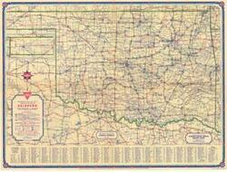 ["Road map by Conoco: This detailed road map illustrates key features such as highways, mileage, and population data for navigation purposes. Dimensions: Not specified in the provided context."]