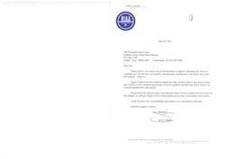 ["Jason S. Berman, Chairman and CEO of the RIAA, thanks the Honorable James Jones for staying on top of developments in amending Mexican copyright law. He expresses optimism that necessary amendments will pass and lead to higher enforcement activity to deter piracy. He looks forward to further correspondence and congratulates Jones for his efforts."]