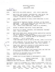 ["The document outlines the projected schedule for Ambassador Jones on May 9, 1996, including meetings, interviews, and a dinner with Lillian Vernon. It also includes information about the status of pending sales of Bell helicopters to the Mexican government and a commentary on changes in Mexico's foreign policy."]