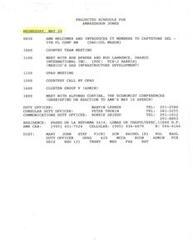 ["The document provides a projected schedule for Ambassador Jones on Wednesday, May 29, including meetings with various individuals and groups related to Mexico's gas infrastructure development. Additionally, it includes details about the recipients of the Director's Annual Awards for Excellence in the Federal Bureau of Investigation, highlighting individuals and groups who have excelled in different categories."]