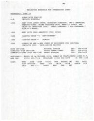 ["Ambassador Jones has a busy schedule on Wednesday, June 19, including meetings with investors, OPAD analysts, and cluster groups. In the evening, he and Mrs. Jones will host a dinner at their residence for cultural contacts. The schedule includes contact information for duty officers and details of a meeting request from Merrill Lynch regarding recent economic and political events in Mexico. Ambassador Jones also gives a speech thanking cultural contacts for their support and highlighting the importance of cultural exchange in U.S.-Mexico relations."]