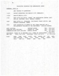 ["Ambassador Jones has a busy schedule on Tuesday, July 16, which includes traveling to Queretaro and Mexico City, meeting with various officials and hosting a reception. He is also scheduled to visit the Kellogg's plant in Queretaro, where he will commend the company for its vision and cooperation in trade issues. The visit is seen as a positive example of the relationship between the US and Mexico. The agenda for the Kellogg's plant visit includes a welcome, introduction, message from Ambassador Jones, plant tour, and a light snack. Attendees include Ambassador Jones, Raul Ramos, and other Kellogg's and government officials."]