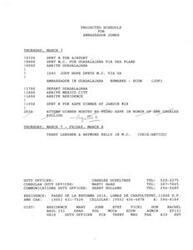 ["Ambassador Jones has a busy schedule on Thursday, March 7, including a flight to Guadalajara, remarks on economics, and attending a dinner hosted by Pedro Aspe. The schedule also includes the presence of Terry Lenzner and Raymond Kelly in Mexico City. Contact information for duty officers and the residence address are provided."]