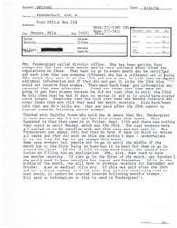 ["Mrs. Pendergrast called the district office regarding confusion with food stamp rules and regulations. Despite providing additional information on time, they were told they would not receive food stamps for the month. Case workers were overwhelmed with work and did not process their case in time. Mrs. Pendergrast was advised to apply for benefits around the first of the month and to make sure to have receipts for two months. Additionally, medical bills paid after the 20th cannot be counted towards the following month's food stamps."]
