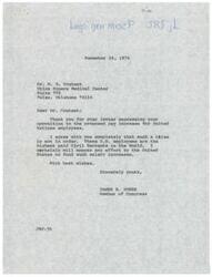 ["The document is from James R. Jones, a Member of Congress, to Dr. W. R. Coutant expressing agreement with his opposition to a proposed pay increase for United Nations employees, stating that they are already the highest paid civil servants in the world and that Jones will oppose any effort by the United States to fund such salary increases."]
