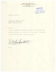 ["Dr. W.R. Coutant wrote a letter to Congressman James R. Jones on December 18, 1974, expressing his opposition to the proposed increase in pay for U.N. employees. He requested the Congressman to vote against the proposal if it comes up for consideration."]