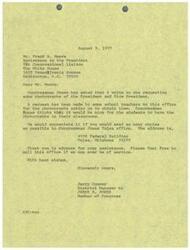 ["The document is a letter written by Jerry Conrey, District Manager to Congressman James R. Jones, requesting photographs of the President and Vice President to be sent to Congressman Jones' Tulsa office for distribution to school teachers."]