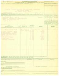 ["The document is a form from the General Services Administration for a statement, voucher, and schedule of withdrawals and credits. It includes information about where to send payments and instructions on adjustments for over or under charges. The form also includes details about the billed office, amount due, and certification by the paying office."]