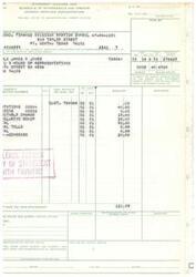 ["The document is a statement voucher for withdrawals and credits from the General Services Administration, paid by the Regional Office of Administration in Ft. Worth, Texas. It includes details of payments made to various agencies and offices, with a total amount due of $121.09. The paying office certifies the correctness of the items listed on the statement."]