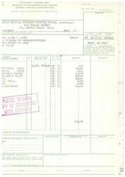 ["The document is a statement and voucher for withdrawals and credits from the General Services Administration. It includes information such as the paying office, regional office, and details of the charges and amounts due. It also includes instructions for payment and references for inquiries."]