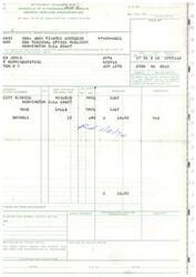 ["This text is a payment statement from the General Services Administration, detailing withdrawals and credits. It includes information such as the paying office, voucher number, agency billed, payment due, and details of the services provided. The statement should be referenced for any payment or inquiry. The paying office must certify the accuracy of the listed items and the use of the designated appropriation."]