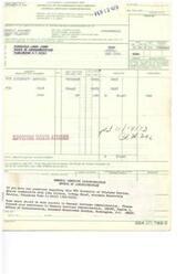["This text is a schedule of withdrawals and credits from the General Services Administration dated September 10, 1954. It includes information about payments made by the Regional Office of Administration, Finance Division in Washington, D.C. and details about the amount due on the statement. The document also provides instructions for making payments and contacting the Accounts Receivable Section for inquiries."]