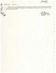 ["The document is a response from Congressman James R. Jones to a communication expressing support for the Satterfield and Carter amendment to the Health Planning Act. Jones confirms his support for the amendment and mentions that the legislation was passed on July 19th. He also indicates that the bill will be considered in the near future and appreciates the sender's input."]