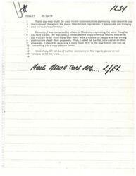 ["The document is a response from James R. Jones to a letter expressing concerns over proposed changes in Home Health Care regulations. Jones acknowledges the concerns and mentions contacting the Department of Health, Education, and Welfare to address them. He also offers further assistance and mentions forwarding a copy of the HEW's reply in the near future. Jones assures the recipient that he will continue to monitor the issue."]