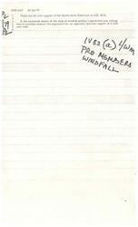 ["The document is a thank you letter for support of the Moore-Jones Substitute to H.R. 3919 in the emotional debate on windfall profits. The document acknowledges opposing viewpoints but emphasizes the belief that the Substitute will protect the public interest and provide incentives for increasing domestic energy. The writer looks forward to working together on future issues and requests drafts of letters to thank supporters and opponents of the Substitute."]