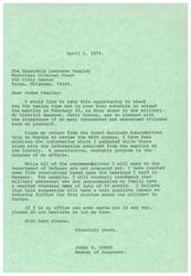 ["James R. Jones, a Member of Congress, is thanking Judge Yeagley for attending a meeting on drug abuse in the military. He mentions his efforts to create a constructive program to address the issue, based on information gathered during a trip to Europe and hearings held in Germany. Jones plans to recommend a maximum overseas tour of duty for military personnel to help reduce the drug problem. He offers his office's assistance to Judge Yeagley if needed."]