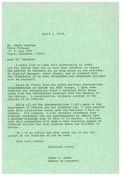 ["James R. Jones is writing to thank Mr. Needham for attending a meeting on drug abuse in the military. He mentions his recent trip to Europe to review NATO troops and his efforts to create a constructive program to address the issue. Jones plans to recommend a maximum overseas tour of duty of 18 months for military personnel without families to help reduce the drug problem. He offers his assistance to Mr. Needham in the future."]
