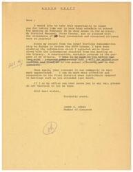 ["The document is a thank you to the recipient for attending a meeting on drug abuse in the military. The writer, James R. Jones, mentions gathering information from a trip to Europe and the meeting at the Library to create a program. Jones expresses appreciation for the recipient's interest in the community and offers assistance in any way needed."]