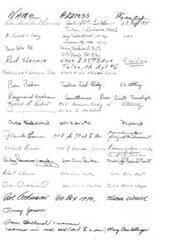 ["The document lists various individuals and their addresses, including professionals working in drug treatment units, federal buildings, and law enforcement agencies in Tulsa, Oklahoma. It also includes names and addresses of counselors, retired individuals, and others in the community."]