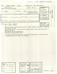 ["The document is a request for discharge from the army for Spec 4 Rodney Sherwin. His parents believe he is in an unhealthy mental state and are asking for help in getting him home. A letter was received from his parents along with 4 letters he wrote to them. The document also includes contact information and instructions for filing and follow-up."]