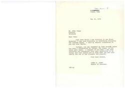 ["Congressman James R. Jones sends his deepest sympathies to Odes Evans and his family after seeing his interview on television following a tornado. He recalls their previous interactions and assures Odes that they are in his thoughts and prayers."]