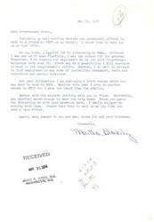["The writer is seeking help from Congressman Jones in finding employment in journalism after not being chosen for an internship at WMAL. She is enclosing her resume and expresses gratitude for the congressman's help and for entrusting her with his sons. She also mentions her work experience and education background in journalism."]
