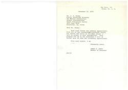 ["The document is a series of letters between Mr. J. R. Ensey and various individuals, including Congressman James R. Jones, expressing appreciation for prayers and support during difficult times. The documents emphasize the importance of prayer, Christian values, and principled leadership in government."]