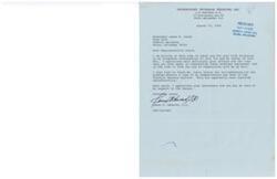 ["Dr. James D. Edwards, an osteopathic internal medicine practitioner, wrote a letter to Representative James R. Jones thanking him for his assistance in resolving communication issues with the Internal Revenue Service. Jones had also been working on flood control projects for Little Joe Creek, but federal assistance was deemed unfeasible due to regulations. Jones pledged to work with city and federal sources to find alternative funding for flood control projects. A memo was also sent to Jerry Conray to gather more information on the eligibility of Little Joe Creek for federal funding."]