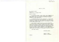 ["Charlie Evans visited the Mobile Congressional Office at Collinsville to discuss newspaper coverage of judo competition, specifically regarding his son, Charlie Jr., who excelled in the 1974 competition. Congressman James R. Jones expressed appreciation for Evans' concern and provided him with contacts at local media outlets for future coverage. Evans also inquired about the potential impact of the relationship between the AAU and NCAA on media coverage of the competition. Jones stated that he was not aware of any direct effect on media coverage based on this relationship."]