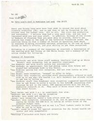 ["Patti Long and Kristy Long visited Washington to raise awareness about Juvenile Arthritis and received positive responses from various Senators. They also had a productive meeting with Red Caveney at the White House regarding funding for JA research. Follow-up actions include coordinating with Caveney and contacting Senators for support. Thank you notes are to be sent to everyone Patti met with."]