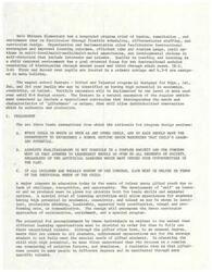 ["Walt Whitman Elementary has a nongraded program that includes basics, remediation, and enrichment. The school focuses on individualized instruction, flexible scheduling, and differentiated staffing to improve learning outcomes. The school also offers a Gifted and Talented program for identified students. The program aims to provide opportunities for high-potential students to fully use their exceptional talents. The curriculum is designed to meet the unique needs of gifted students and is based on various educational theories. Teachers act as facilitators and focus on problem-solving skills and critical thinking. The curriculum includes a variety of subjects and activities to cater to the diverse interests and talents of students."]