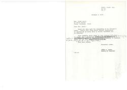 ["The document is a letter from James R. Jones, a member of Congress, thanking Mrs. Frank Early for responding to a Citizen's Audit about Federal regulations. The audit includes questions about the public's views on various regulations and their enforcement. Mrs. Early expressed concerns about trust in elected officials and confidence in their representation. Jones encourages everyone to participate in the audit to ensure all opinions are considered by Congress. The document also asks for suggestions to improve Federal regulations."]
