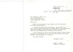 ["The document is a letter from Congressman James R. Jones to William H. Elson, Jr. thanking him for returning a questionnaire and expressing frustration with the news media's lack of attention to substantive issues. Elson also shares his frustration and emphasizes the importance of legislators studying and forming judgments on complex issues, rather than relying solely on constituent opinions. The document also mentions the congressman's district office staff's dedication to helping constituents and his involvement in international trade issues."]