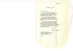 ["Two letters are addressed to Mr. Every Easley, who is turning 105 years old. The first letter from James R. Jones congratulates Mr. Easley on his birthday and thanks him for his contributions to the state of Oklahoma. The second letter from Charles M. Cooper provides a brief biography of Mr. Easley, highlighting his hard work, dedication, and involvement in the community. Both letters express admiration for Mr. Easley and wish him a happy birthday."]