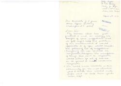 ["Becky Taylor, a student at Skelly High School, wrote a letter to Honorable J. R. Jones suggesting ways to help the environment, such as using recyclable materials, holding yard contests, planting trees, creating a trash mountain, and encouraging wildlife preservation."]