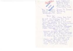 ["Lori Hightower, a seventh grader at Skelly Jr. High in Tulsa, Oklahoma, writes to Congressman James R. Jones in Washington D.C. expressing her interest in ecology and the need for stronger advertisement to educate people about environmental issues. She also suggests implementing population control measures such as making birth control pills readily available and enforcing abortion laws and death penalties. Lori believes that immediate attention is needed to address population control in the world."]