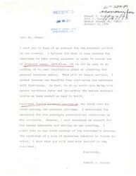 ["Robert A. Dougan expresses concern about inflation and urges strong measures to combat it. He supports President Ford's economic program, specifically the energy proposals and ceiling on new spending, and calls for quick passage of the program. He urges James R. Jones to lend his support to the President."]