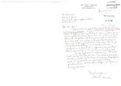 ["Mrs. David T. Urmston supports President Ford's economic and energy program, but does not agree with raising taxes on domestic oil. She believes that the market should govern oil prices and that taxes on windfall profits should be designed to encourage safe capital investment in drilling and other developments. She also believes that raising oil prices will not benefit consumers and will only benefit black market dealers."]