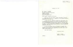 ["The document is a letter from James R. Jones to David H. Sanders and Jerry H. Holland discussing the importance of controlling federal spending and balancing the budget. It mentions the need for strict reduction of non-essential spending and difficult choices regarding spending priorities. Jones welcomes comments and suggestions on these issues and emphasizes the importance of bringing federal spending under control."]