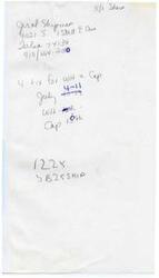 ["The document provides information about a shipment of 4 tickets for the White House and Capitol tour departing on July 11th and returning on July 19th. The shipment is being sent to 4021 S. 133rd E. One, Tulsa 74134, with a contact number of 918/664.2010. The total cost is $1225."]