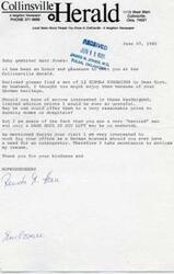 ["The document includes a letter from Renata Horn to Herr Jones offering German songbird prints and her services as a German hostess, along with her resume. It also includes testimonials from American Airlines and IBM about Renata's excellent work as a Project Librarian and her completion of various courses. An evaluation report from American Airlines rates Renata's performance as outstanding in various areas such as knowledge, quality of work, quantity of work, cooperation, dependability, appearance, expression, judgment, and initiative."]